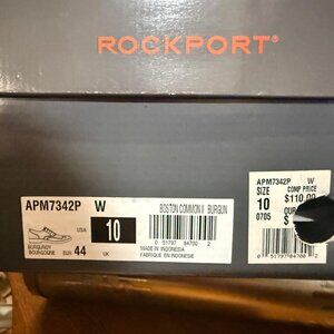 Rockport Shoes Size 10W  Boston Common II wingtip dress shoes